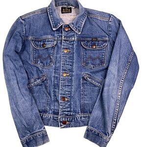 Vintage Maverick Blue Bell 70s medium wash denim jacket USA made XS